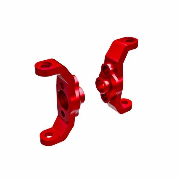 Traxxas Caster blocks, 6061-T6 aluminium (red-anodised) (left + right)
