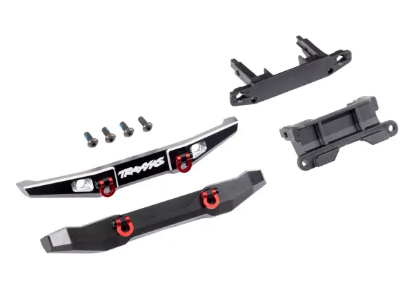 Traxxas Bumper, front (1), rear (1), 6061-T6 aluminium (black-anodised) (assembled with D-rings)/ bumper mounts (front + rear)/ 2.5x6mm BCS (with threadlock) (4) (fits TRX-4M Ford Bronco) — image 2 of 2