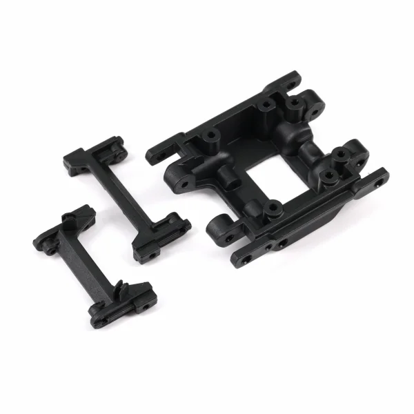 Traxxas Skidplate, center/ bumper mount, front/ bumper mount, rear