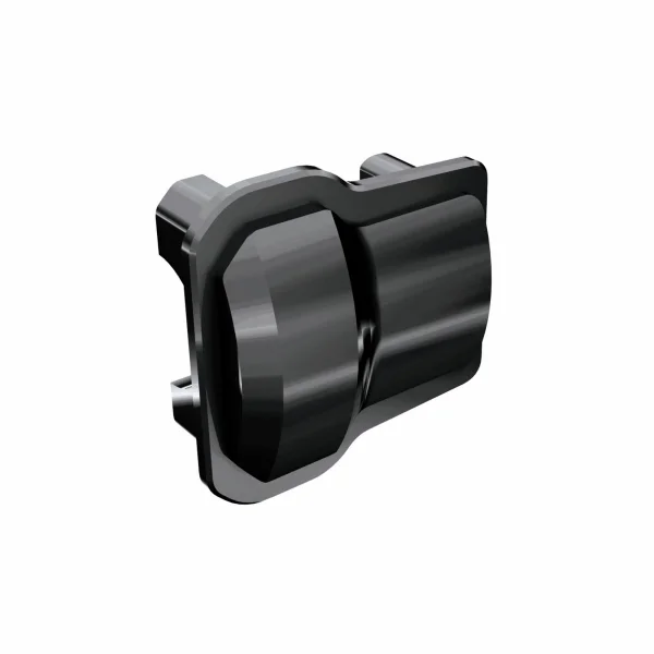 Traxxas Differential cover, front or rear (black chrome) (2)