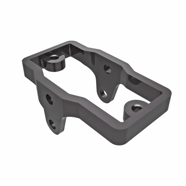 Traxxas Servo mount, 6061-T6 Aluminium (grey-anodised)