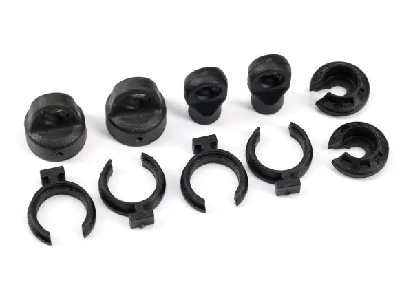 Traxxas Shock cap (2)/ spring perch (2)/ rod end (2)/ spring preload spacer (4) — image 2 of 2