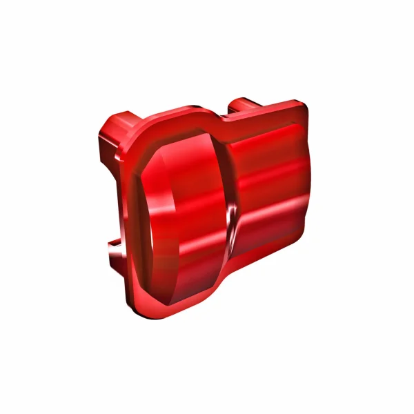 Traxxas Axle cover, 6061-T6 aluminium (red-anodised) (2)/ 1.6x12mm BCS (with threadlock) (8)