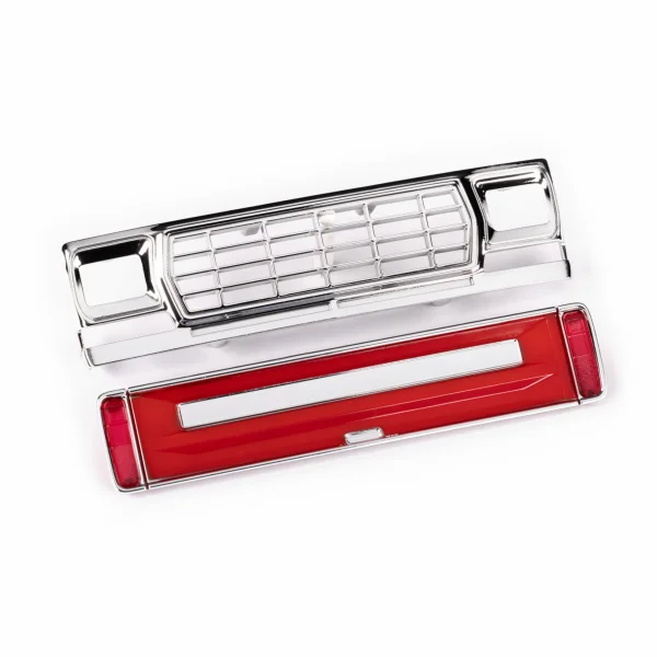 Traxxas Front grille/ tailgate panel (red)/ LED lenses (rear, left + right) (fits 9812 body)