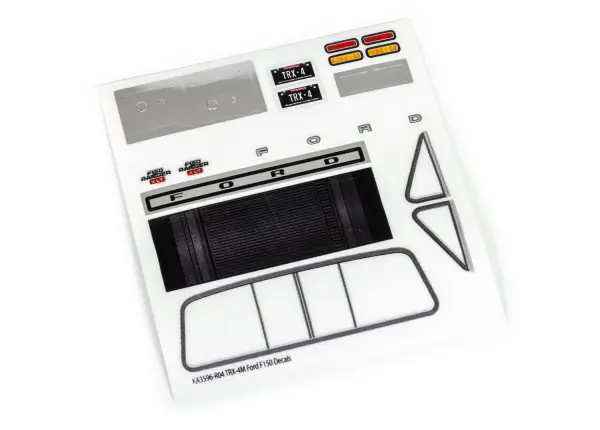 Traxxas Decal sheet, Ford F-150 Truck (1979) &mdash; image 2 of 2
