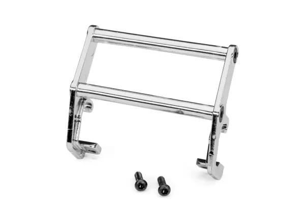 Traxxas Push bar, bumper, chrome (assembled) (fits 9834 bumper) &mdash; image 2 of 2