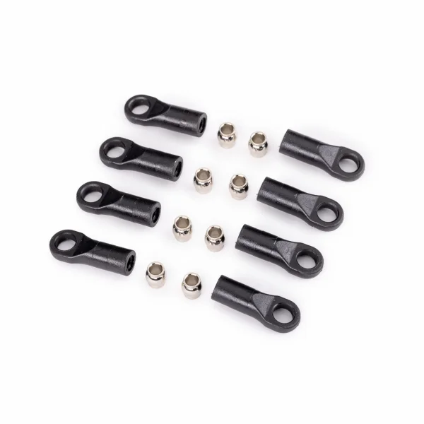 Traxxas Rod ends, long (8)/ hollow balls, steel (8) (for 1:18 scale TRX-4M vehicle accessory suspension links)