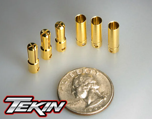 Tekin Solid High Power 4.0mm Gold Connector (3)