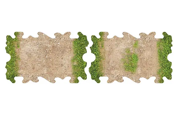 ToysWD 4 X Dirt And Grass Quarter Straights For 1/24 RC Craw — image 1 of 3