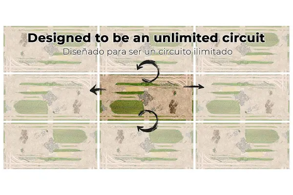 ToysWD Carpet Circuit Of 200 X 100Cm For 1/24 RC Crawler Park &mdash; image 4 of 12