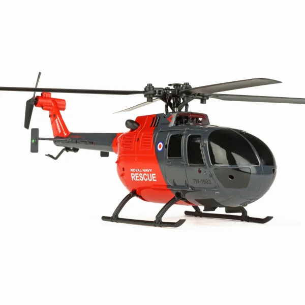 Twister BO-105 Scale 250 Flybarless Helicopter - Grey/Red
