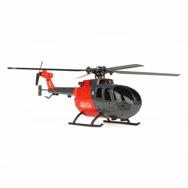Twister BO-105 Scale 250 Flybarless Helicopter - Grey/Red