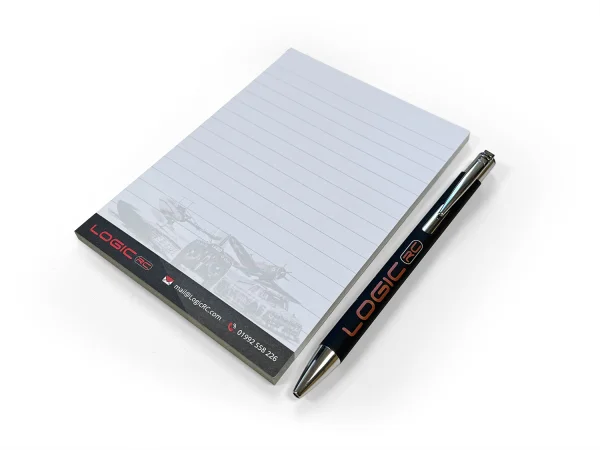 Logic RC Black Pen And Notepad