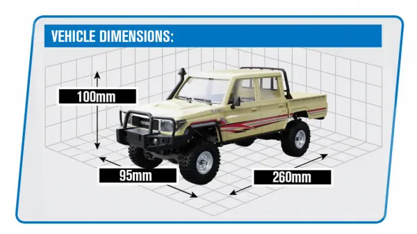 UDI Toyota Land Cruiser 1:18 Brushless RTR - Sand &mdash; image 8 of 8
