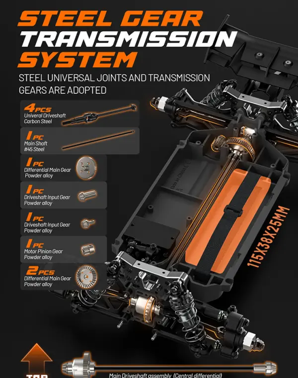 UDI RC 1:12 Gleam 4WD Buggy Brushless — image 7 of 29