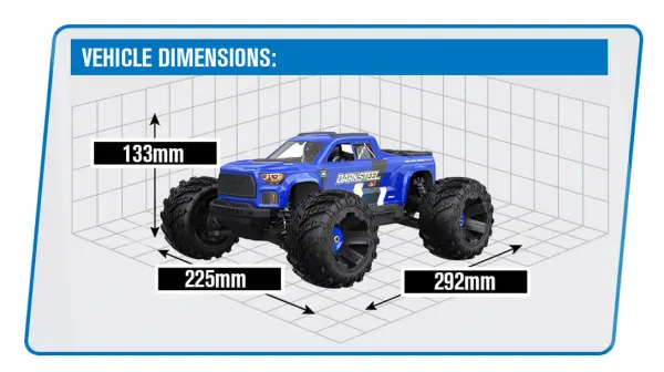 UDI Snowclaw MT Brushless Pro Blue - RTR &mdash; image 9 of 13