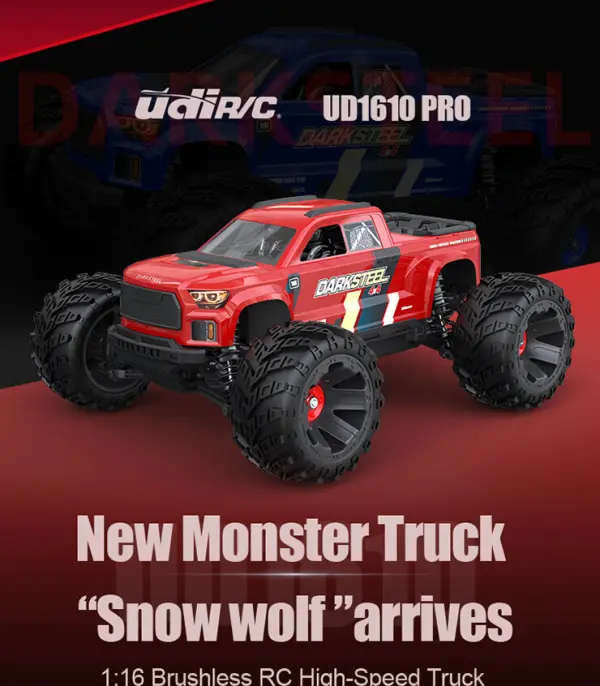 UDI Snowclaw MT Brushless Pro Red - RTR &mdash; image 9 of 14