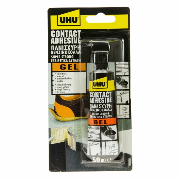 UHU Contact Glue Adhesive Gel 50ml Blister card