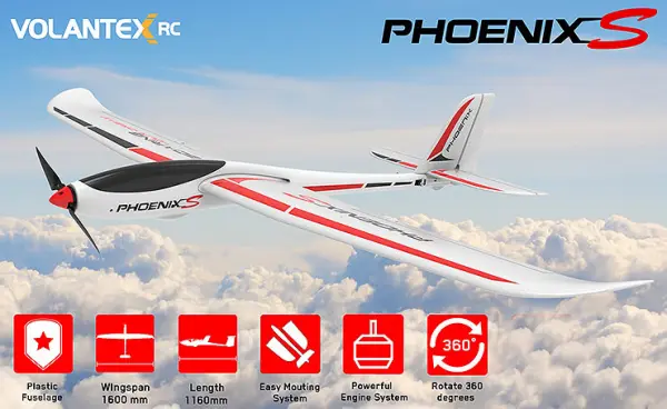 Volantex Phoenix S 1600mm ABS Glider - ARTF — image 11 of 12