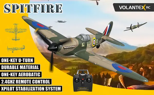 Volantex Spitfire Mk IX 400 RTF - With Flight Stabilization — image 5 of 20