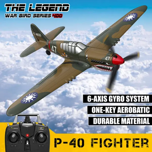 Volantex P40 Warhawk 400mm With Gyro - RTF — image 4 of 20