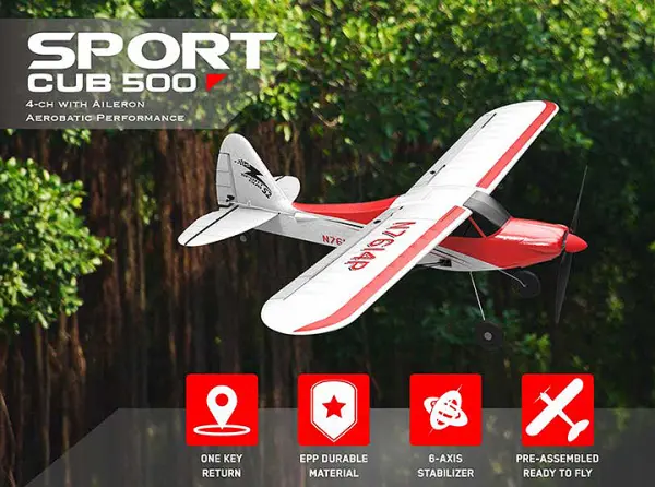 Volantex Sonik RC Sport Cub 500 Trainer - RTF with Flight Stabilisation &mdash; image 4 of 8