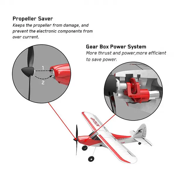Volantex Sonik RC Sport Cub 500 Trainer - RTF with Flight Stabilisation &mdash; image 8 of 8
