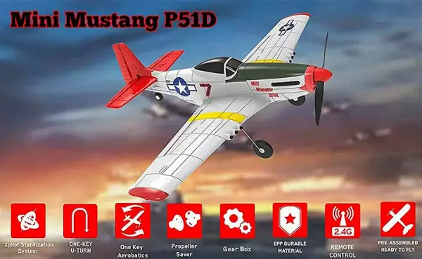Volantex P-51D 400 Ultra Micro - RTF with Flight Stabilisation — image 6 of 20