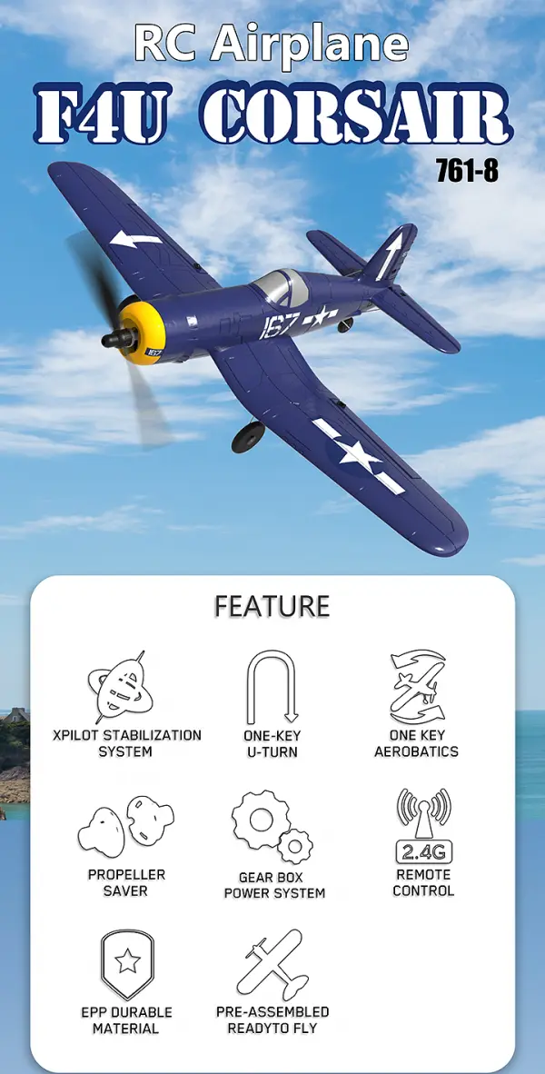Volantex Sonik Corsair F4U - RTF With Gyro — image 7 of 19