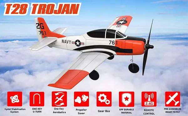 Volantex T-28 Trojan RTF With Stability System — image 6 of 19