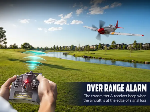 Volantex P-51D Mustang 500mm RTF with Gyro - Red — image 20 of 20