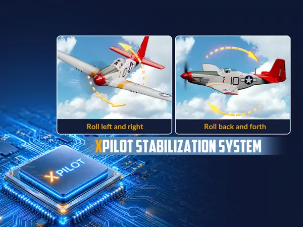 Volantex P-51D Mustang 500mm RTF with Gyro - Red — image 15 of 20