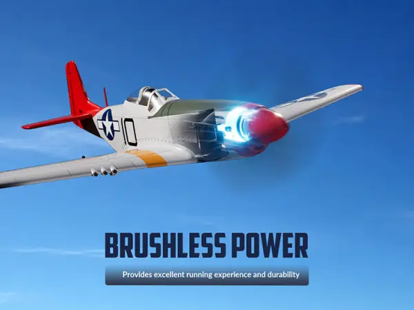 Volantex P-51D Mustang 500mm RTF with Gyro - Red — image 14 of 20