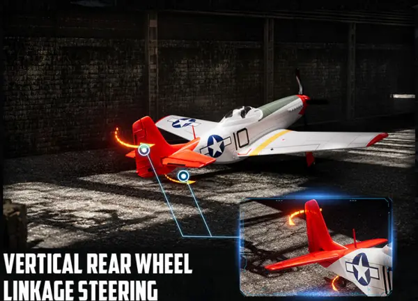 Volantex P-51D Mustang 500mm RTF with Gyro - Red — image 10 of 20