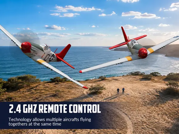 Volantex P-51D Mustang 500mm RTF with Gyro - Red — image 8 of 20