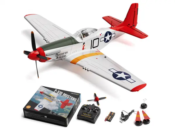 Volantex P-51D Mustang 500mm RTF with Gyro - Red — image 1 of 20