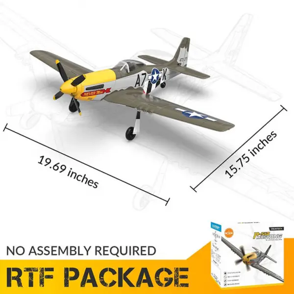 Volantex P-51D Mustang 500mm RTF With Gyro - Green — image 8 of 20