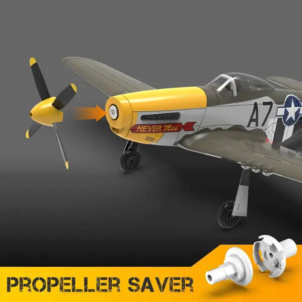 Volantex P-51D Mustang 500mm RTF With Gyro - Green — image 6 of 20