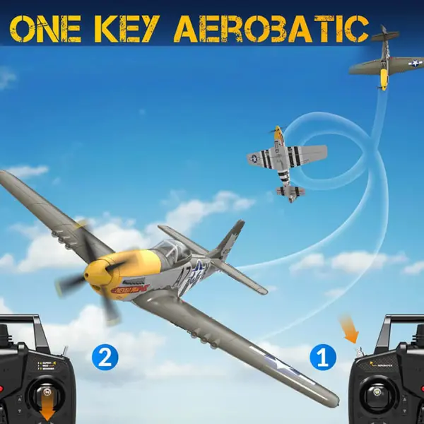 Volantex P-51D Mustang 500mm RTF With Gyro - Green — image 20 of 20