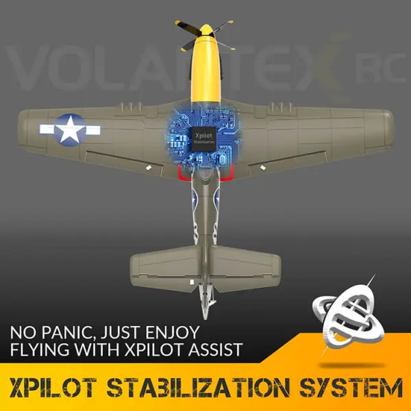 Volantex P-51D Mustang 500mm RTF With Gyro - Green — image 9 of 20