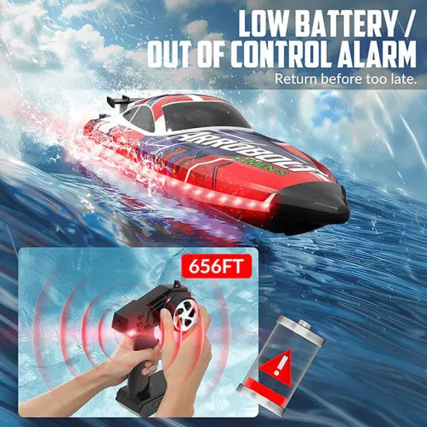 Volantex Arrobolt Lumen SR40 Brushless Boat RTR Combo - Red — image 6 of 20