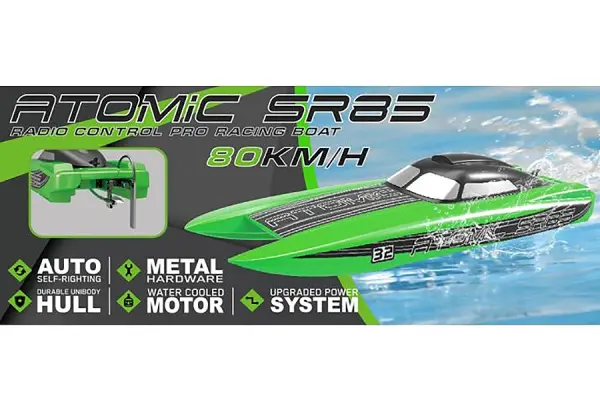 Volantex Atomic SR85 Brushless Boat - Green — image 4 of 20