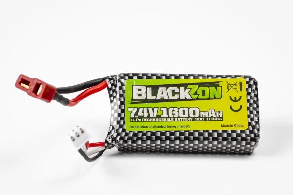 Blackzon Smyter Turbo Battery Pack - LiPo 7.4V 1600mAh - Deans