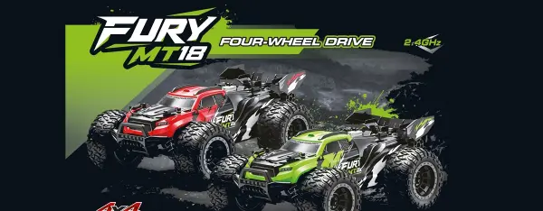 VEKO Mini Fury MT18 4WD Green 1:18 RTR — image 9 of 9