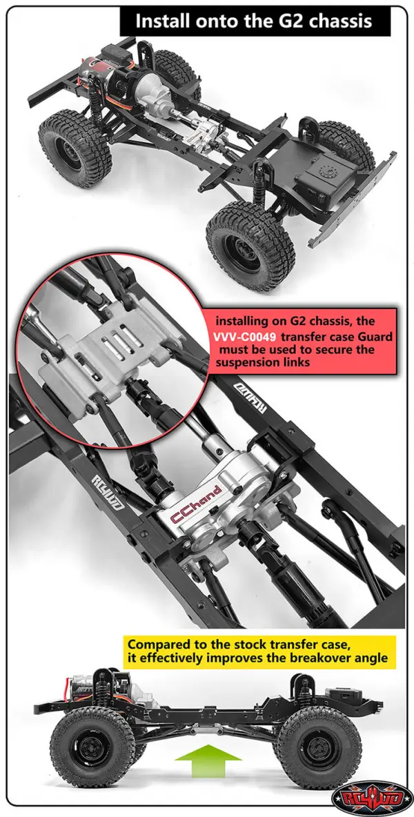 RC4WD CR Transfer Case For Trail Finder 2/Gel 2 (1.47/1) — image 2 of 10