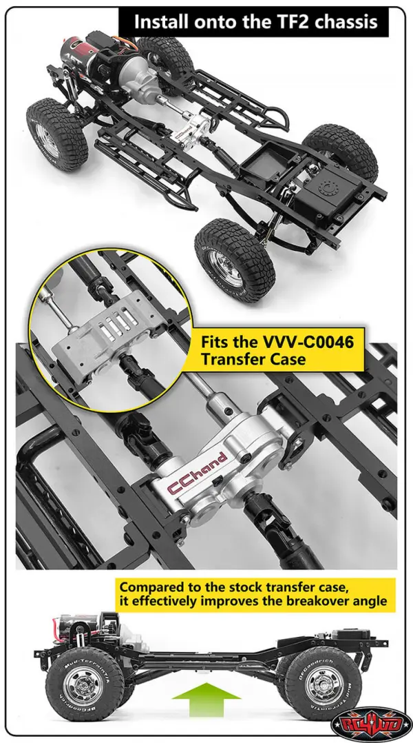 RC4WD CR Transfer Case Guard Trail Finder 2 / Gel 2 (Leaf) — image 7 of 8