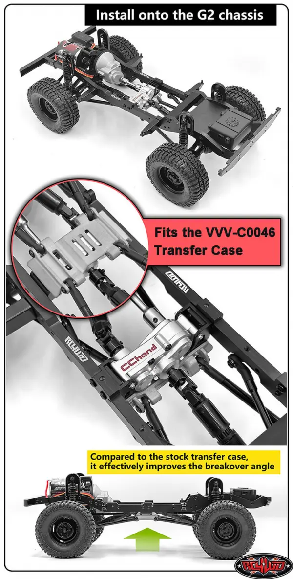 RC4WD CR Transfer Case Guard Gelande 2 Link Suspension — image 4 of 4
