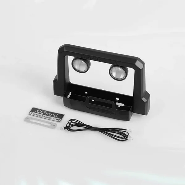 RC4WD Functional Metal Light & Winch Bumper for Land Rover Defender D90
