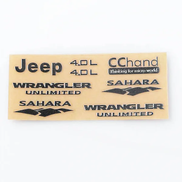 RC4WD Metal Emblems for Axial SCX10 Jeep Wrangler