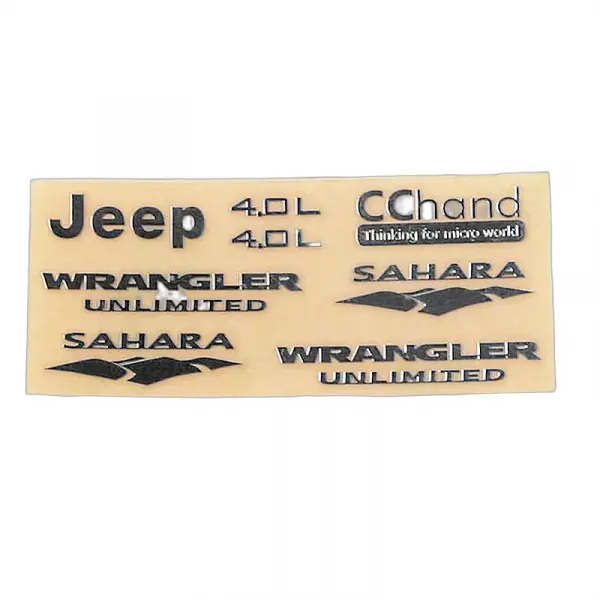 RC4WD Metal Emblems for Axial SCX10 Jeep Wrangler — image 1 of 4